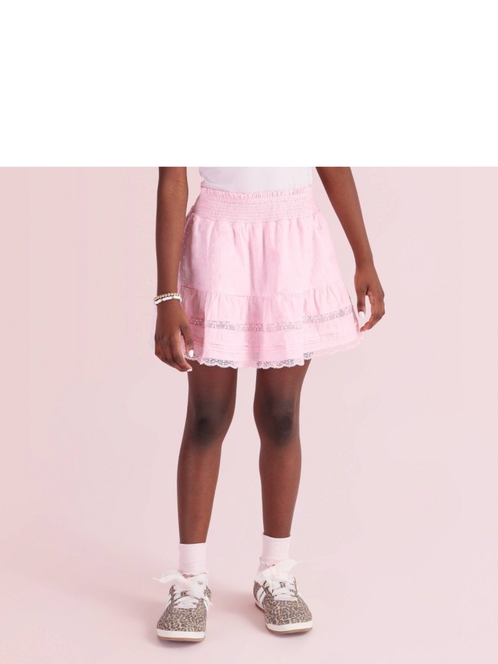 Clara Alouette Rose Embroidery Tiered Skirt from LoveShackFancy x Target